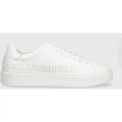 Karl Lagerfeld Kožne tenisice Kl52225 Maxi Kup boja: bijela