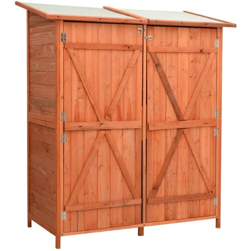 Furnova Vrtna lopa za orodje 136x75x160 cm trden les jelke, (21912827) Cene