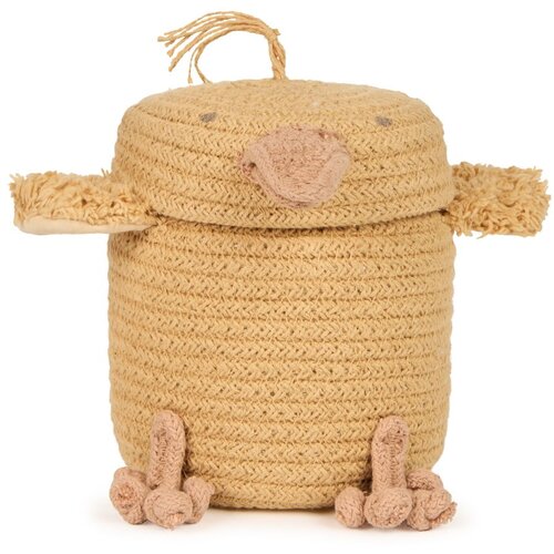 Lorena Canals Žuta tekstilna dječja kutija za pohranu ø 13x15 cm Mini Charlie the Chicken – Cijene