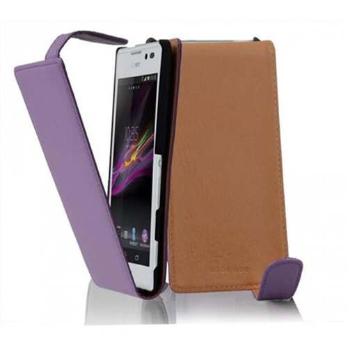 Cadorabo Ohi&scaron;je, združljivo z Sony Xperia C v lilac violetna - Za&scaron;čitni ovitek v obliki flipa iz gladkega umetnega usnja, (20551975) Cene