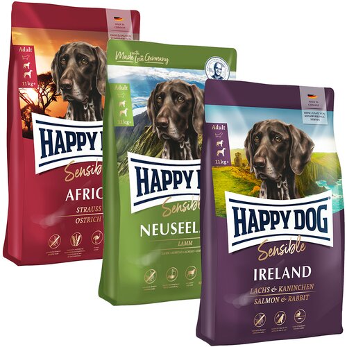 Happy Dog Supreme "Kulinarsko putovanje svijetom" 3 x 4 kg - Africa, New Zealand, Ireland Cijene