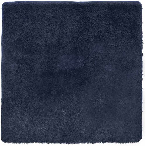  Čupavi tepih s visokim vlaknima NAVARRA tamnoplavi 160x160 cm Slike
