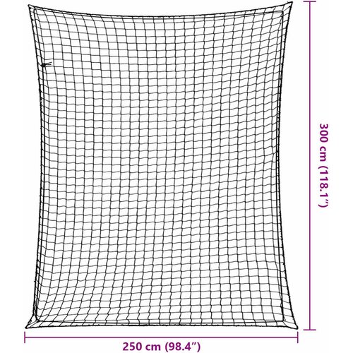  Mreža za prikolicu s elastičnim užetom crna 3 x 2,5 m PP Slike
