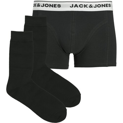 Jack &amp;amp; Jones Boksarice &amp;#039;JACORDINARY&amp;#039; svetlo siva / črna / bela Slike