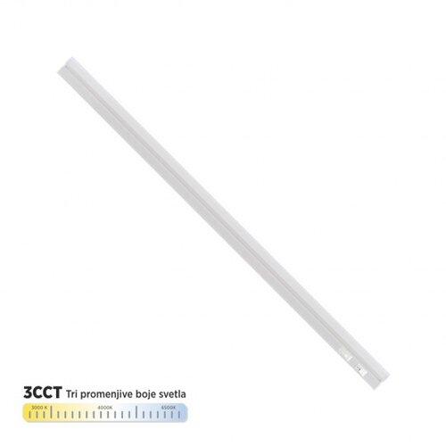 Mitea Lighting T5 LED svetiljka sa prekidačem (strela) CCT 9W 165~265V 3000/4000/6500K bela M2082 Slike