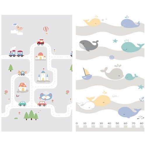 IQ GLOBAL doo PLAYTIME sklopiva dvostrana podloga Grad + Kitovi 120x180x1 cm Cene