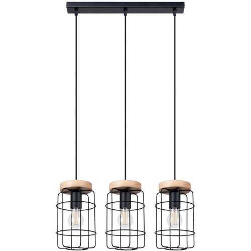  Sollux SL.1264 - Luster na sajli GOTTO 3xE27/15W/230V crna Cene