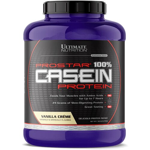 Ultimate Nutrition Prostar 100% Casein protein, Vanila, 2.24kg Slike