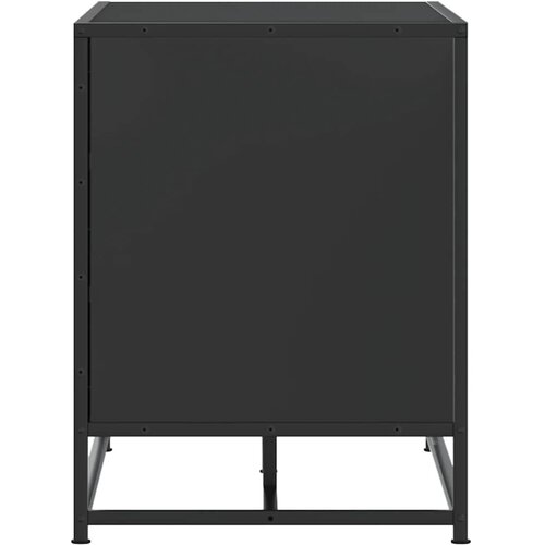 Klupa za cipele crna 84x40x53,5 cm Konstruirano drvo i metal Slike