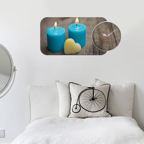Wallity zidni sat YMS-33, 68x32 cm, 2 dela Slike
