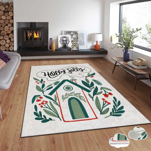 Conceptum Hypnose tepih s novogodi&scaron;njim motivima Asr-Crpt-56, Pravougaoni, 120 x 180 cm, &Scaron;areni Cijene
