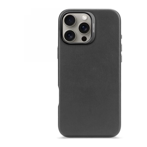 Decoded DEKODIRAN USNJEN OVITEK ZA MAGSAFE ZA IPHONE 16 PRO MAX ČRN, (22064430) Cene