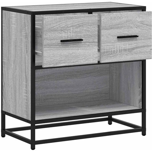 Maison Chic Noćni ormarić Sivi Sonoma 60x31x60 cm Konstruirano drvo i metal Slike