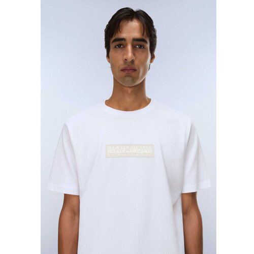 Napapijri S-box logo ss 1 bright white 002 Slike