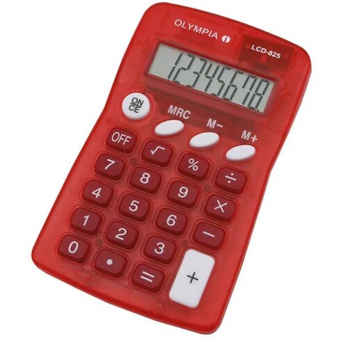 Olympia LCD-825, kalkulator, olympia, crvena 495020 Slike