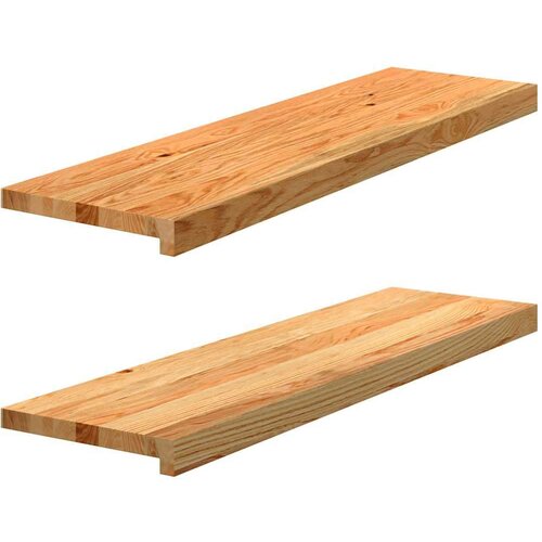 vidaXL Prozorske klupice 2 kom svijetlosmeđe 90x30x2 cm masivne hrast Cene