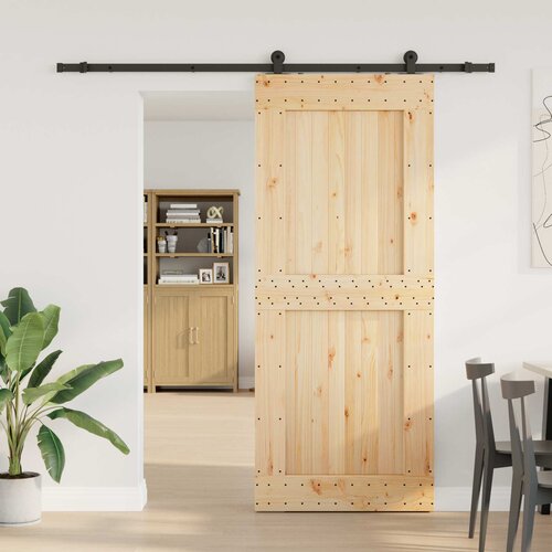  Klizna vrata NARVIK Prirodna i crna 95 x 210 cm (213,5 cm) Slike