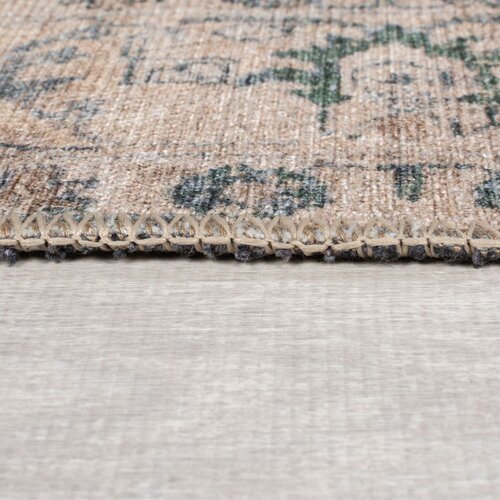 Flair Rugs Zelena pralna preproga 115x170 cm Beau Floral &amp;ndash; Slike