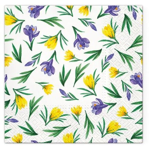  Decoupage salvete - Spring Crocuses - 1kom (tehnika salveta) KORI&amp;Scaron;TENO Slike