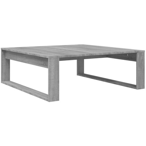 Maison Chic Klubska mizica - kavna mizica - Nizka mizica siva sonoma 100x100x35 cm konstruiran les, (21753059) Slike