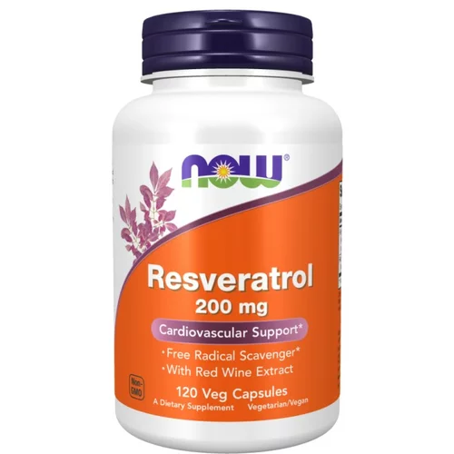 Now Foods Resveratrol NOW, 200 mg (120 kapsul)