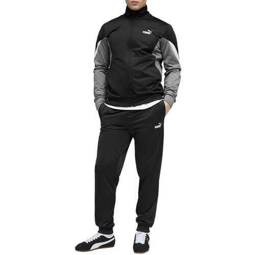 Puma Mu&amp;scaron;ka komplet trenerka ESS Block Poly Suit, Crna Slike