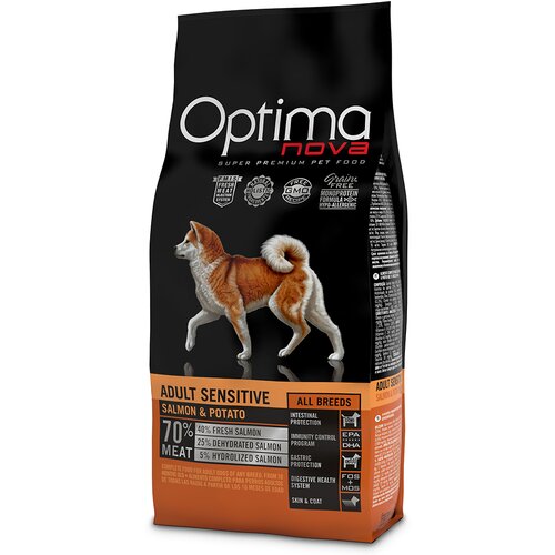  Optimanova Adult Sensitive losos i krumpir - 2 x 12 kg Cijene