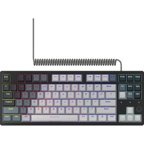 Lorgar Azar 514TKL, Wired RGB mechanical gaming keyboard, white, EN layout Slike