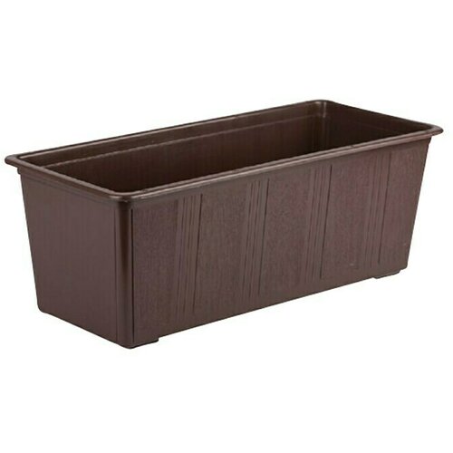 Plastična žardinjera (Vanjska dimenzija (D x &amp;Scaron; x V): 40 x 17 x 14 cm, Smeđe boje) Slike