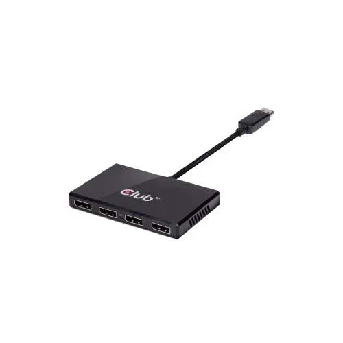 Club3d DisplayPort Adapter [1x Muški konektor DisplayPort - 4x Ženski konektor DisplayPort] Crna