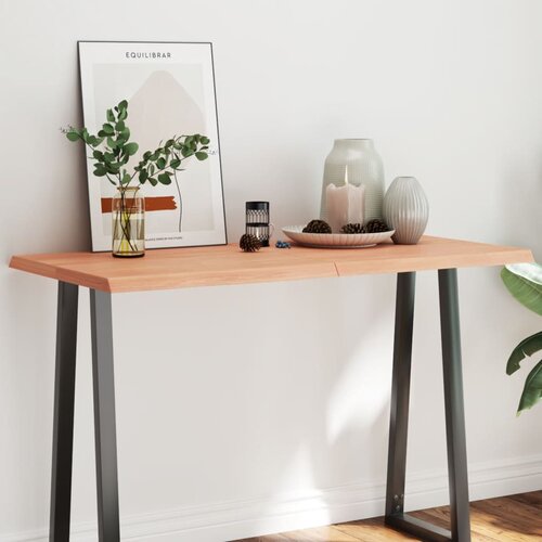 vidaXL Stolna ploča svjetlosmeđa 120x60x(2-4) cm obrađena hrastovina Cijene