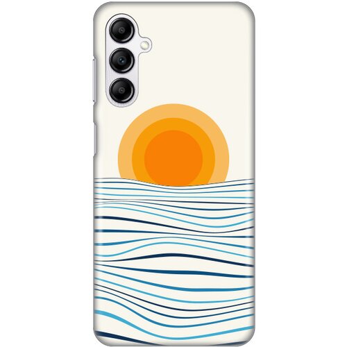 silikonska maska za Samsung A146B Galaxy A14 4/5G Sunset Print bela Slike