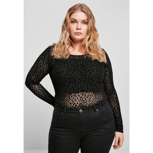 UC Ladies Women&amp;#039;s Flock Lace Body Black Slike