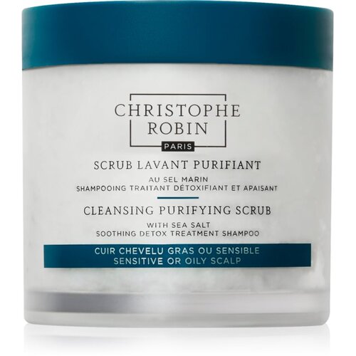 Christophe Robin Purifying Scrub With Sea Salt piling za dubinsko či&amp;scaron;ćenje s morskom soli 750 ml Slike