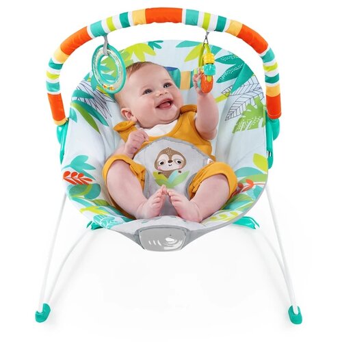 Kids II bright starts ležaljka sa vibracijom - rain forest vibes 12227 Cene