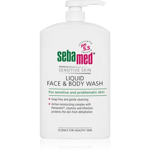 Seba Med Wash nežna emulzija za umivanje tela in obraza za občutljivo kožo 1000 ml Cene