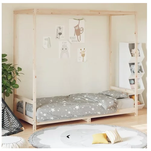 vidaXL Okvir za dječji krevet 80 x 200 cm od masivne borovine