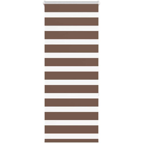 vidaXL Zebra zavesa rjava 55x150 cm širina blaga 50,9 cm poliester, (5000297562) Cene