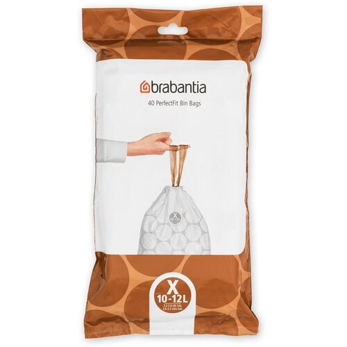 Brabantia PerfectFit vrečke za smeti za Bo Touch Bin - praktično pakiranje - 12L (X) - 40 kos Slike
