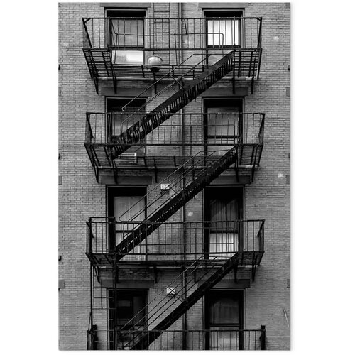  Slika - Emergency Exit (1 Part) Vertical 80x120 Na talijanskom platnu Slike