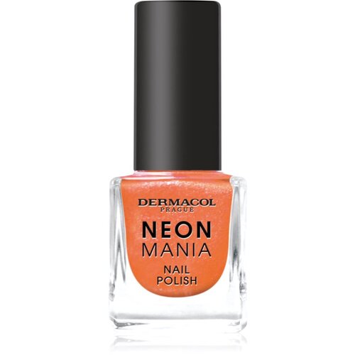 Dermacol Neon Mania lak za nohte odtenek 2 Orange Glow 5 ml Slike