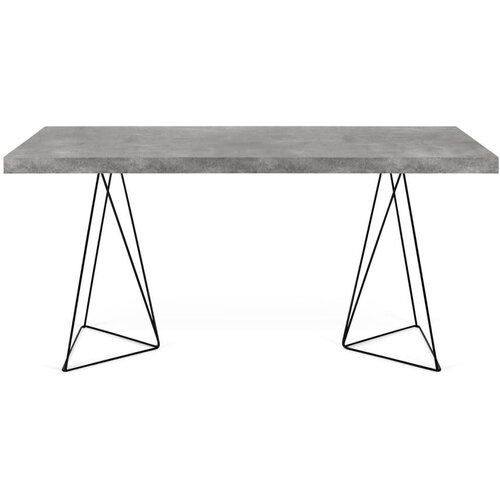 TemaHome radni stol u betonskom dekoru s crnim postoljem Multi, 160 x 90 cm Cijene