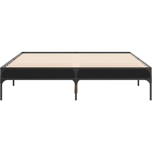 vidaXL Okvir za krevet crni 135x190 cm konstruirano drvo i metal Cijene