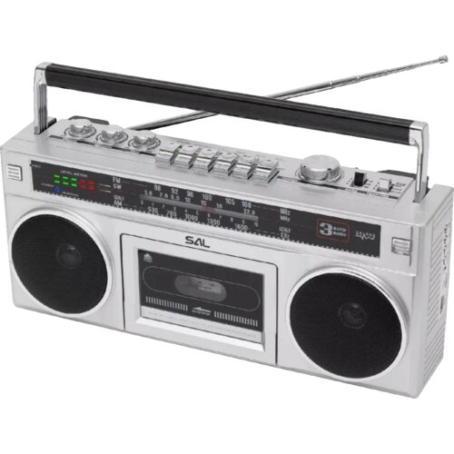Sal Retro radio + BT brezžični zvočnik, FM, MP3, USB, AUX - RRTBRONX Slike