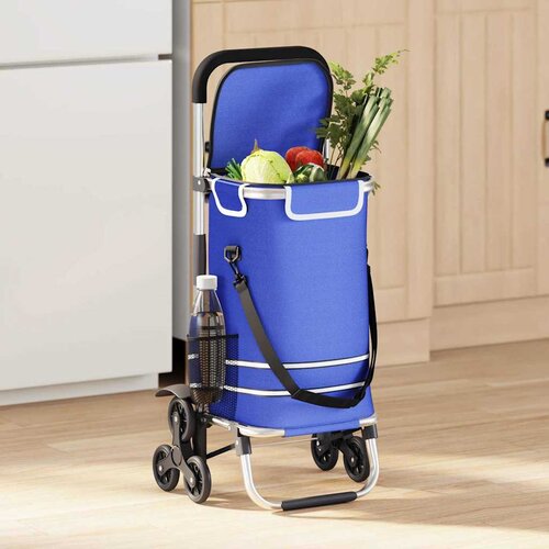 Kolica za kupovinu Plava 47 x 39 x 100,5 cm Oxford tkanina Cijene