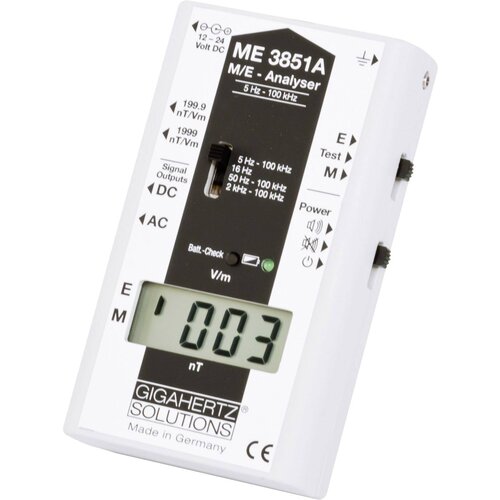 Gigahertz Solutions Gigahertz ME3851A Nizka frekvenca (NF) -analizator\, merilnikelektrosmoga 5 Hz - 100 kHz\, (20634628) Cene