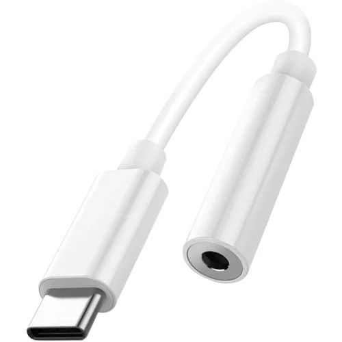 AVIZAR Avdio adapter USB-C na 3,5 mm prikljucek, glasba in klici – bel, (20630958)