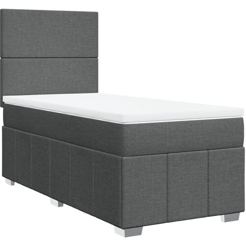 Maison Chic Box spring postelja - Vzmetna postelja z vzmetnico temno siva 100x200 cm blago SL11258, (21907540) Cene