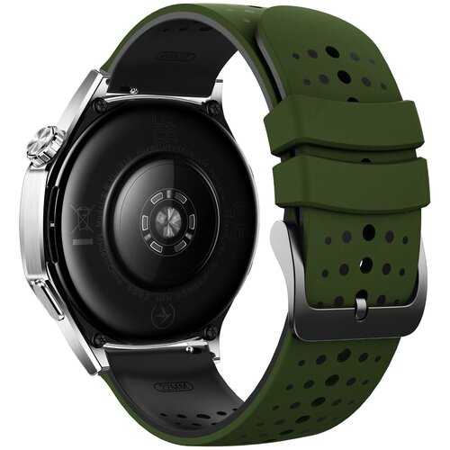 INF 22 mm silikonski pa&scaron;ček, združljiv s Suunto 9 Peak, Huawei, Xiaomi, Redmi in Samsung - dvobarvni dizajn z zvezdnim nebom Green+Black, (5000085394) Cene