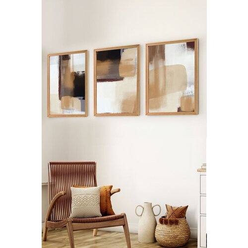 Wallity Set uramljenih MDF slika Myk3012-2, 3 Dela Cene